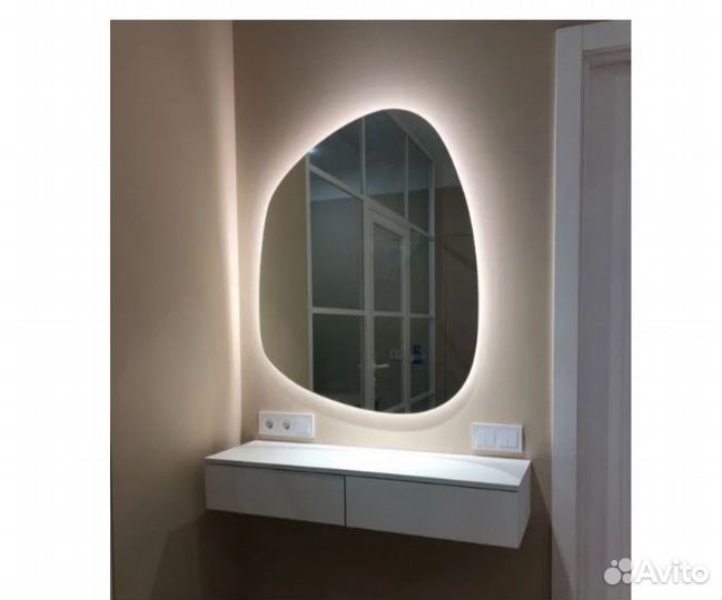 Тумба подвесная прикроватная белая