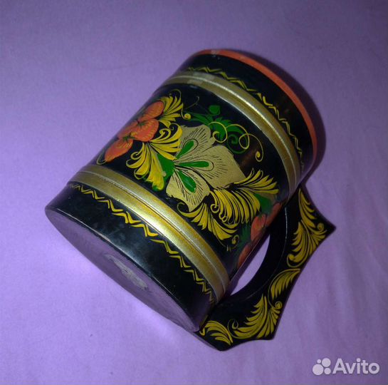 Кружка хохлома СССР деревянная