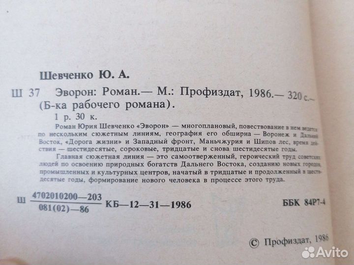 Эворон. Юрий Шевченко. 1986