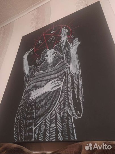 Арт Бафомет ручная работа