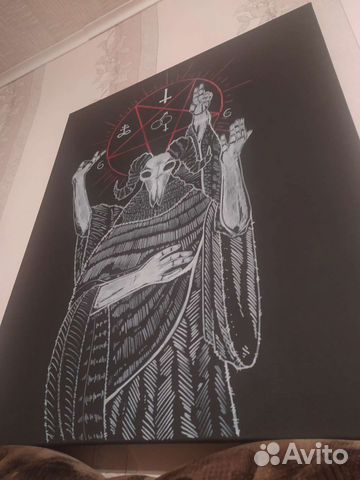 Арт Бафомет ручная работа