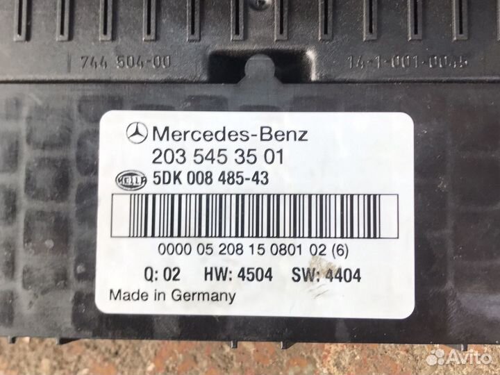 Мерседес 203 блок Sam передний