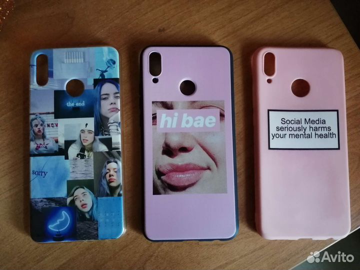 Чехол Honor 8x Billie Eilish Розовый