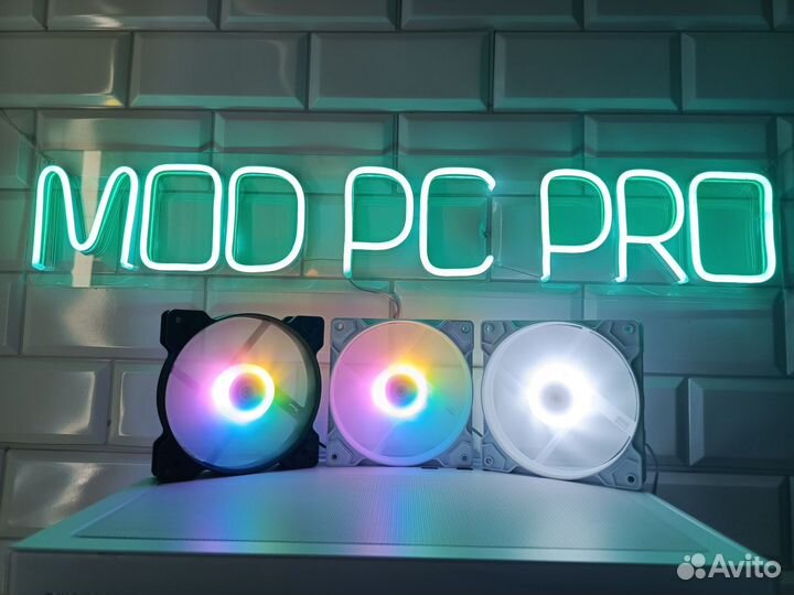 Вентилятор для компьютера/кулер для пк/белый