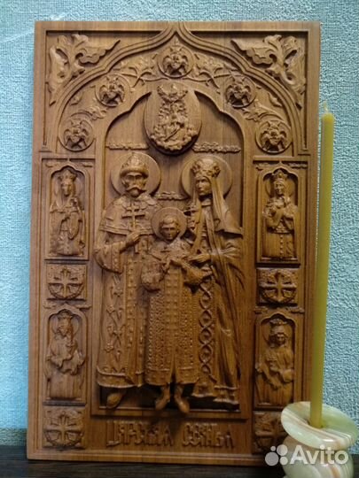 Резные иконы из дерева