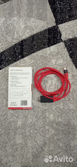 Кабель type c to hdmi