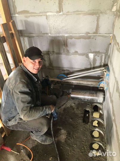 Алмазное сверление, бурение отверстий. Проемы