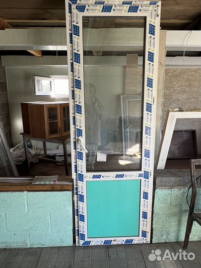 Окно+ дверь трехкамерный стеклопакет