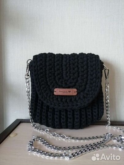 Сумка из трикотажной пряжи