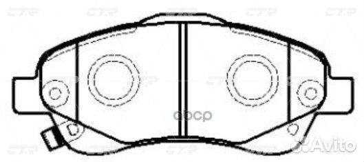 GK1167 колодки дисковые передние Toyota Avensi