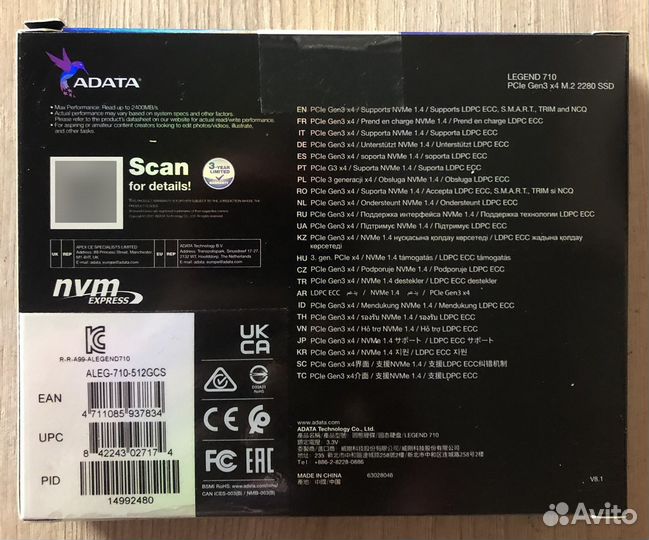 SSD M.2 adata legend 710