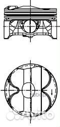 Поршень комплект BMW 05- N52B25 40407600 kolben