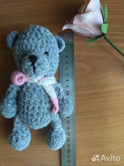 Мини мишка вязаная игрушка
