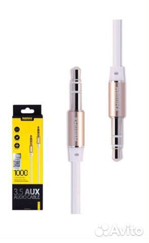 AUX RL-L100 бело-золотой Remax 1m