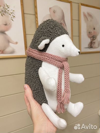 Ежик мягкая игрушка, ежик из букле ручной работы