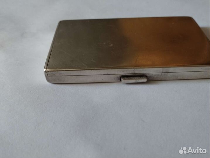 Спичечница серебро Антик