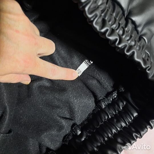 Брюки штаны джоггеры кожаные 52 женские