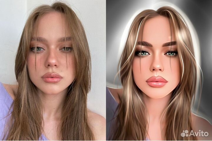 Портрет на холсте по фото