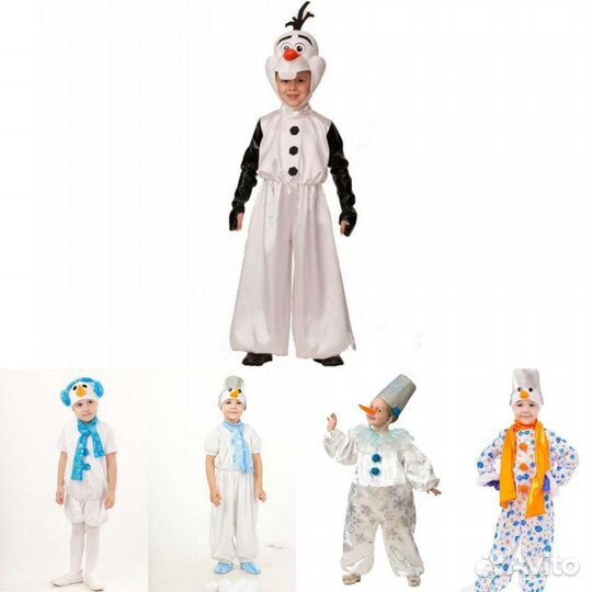 Костюмы снеговики прокат, продажа