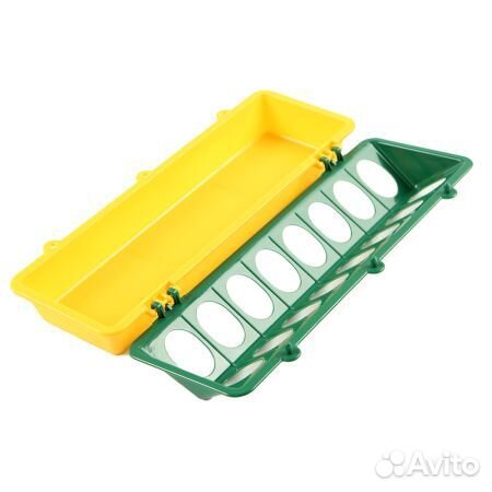 Кормушка-поилка лотковая 30 см пластик для цыплят