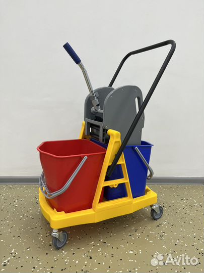 Тележка двухведерная с отжимом 2*15л