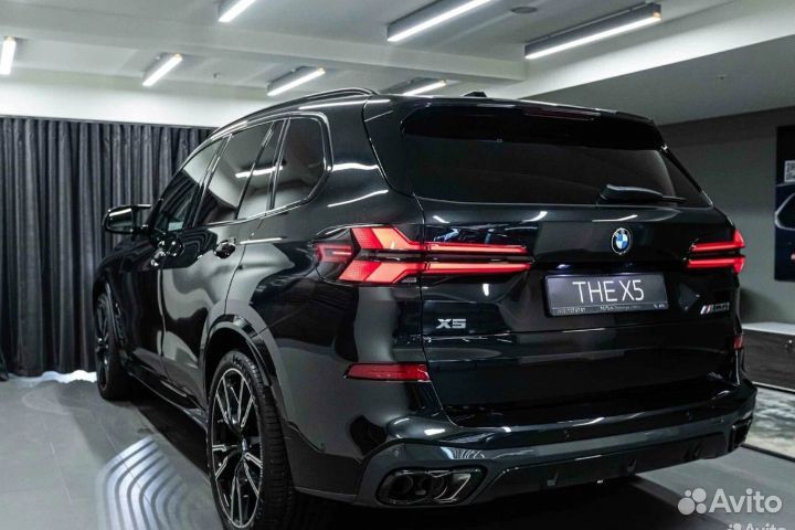 Насадки bmw x 5 g 05 двойные черные