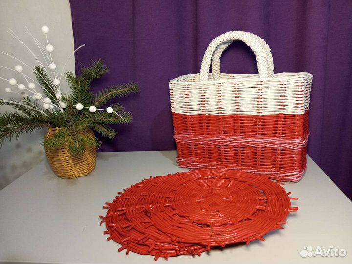 Корзина плетеная