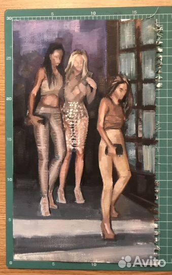 Картины маслом на холсте без подрамника