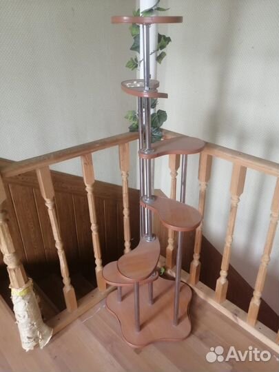 Подставка для цветов напольная деревянная