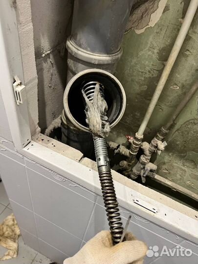 Прочистка канализации Устранение засоров Сантехник