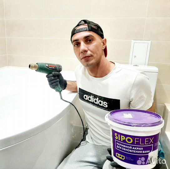 Реставрация ванн жидким акрилом в Волгограде