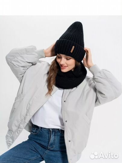 Комплект шапка и снуд