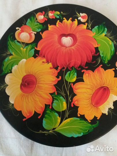Ручная Роспись. Тарелка/Шкатулка СССР