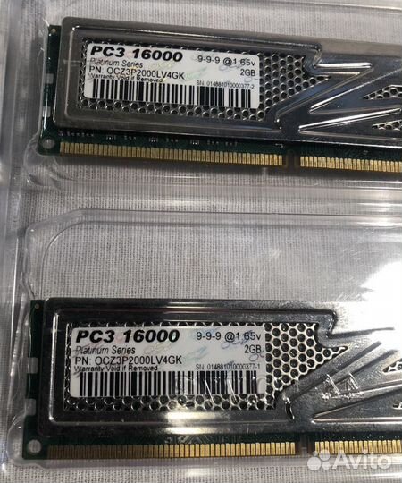 8 Гб DDR3 OCZ Platinum DDR3 OCZ3P2000LV4GK 4*2 Гб