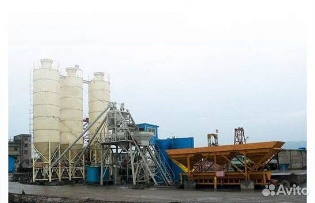 Скиповый бетонный завод HZS 50