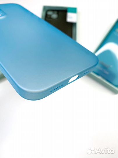 Чехол на iPhone 13 Pro (Ультратонкий) Голубой