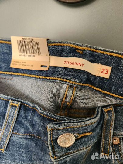 Джинсы levis 711 skinny новые