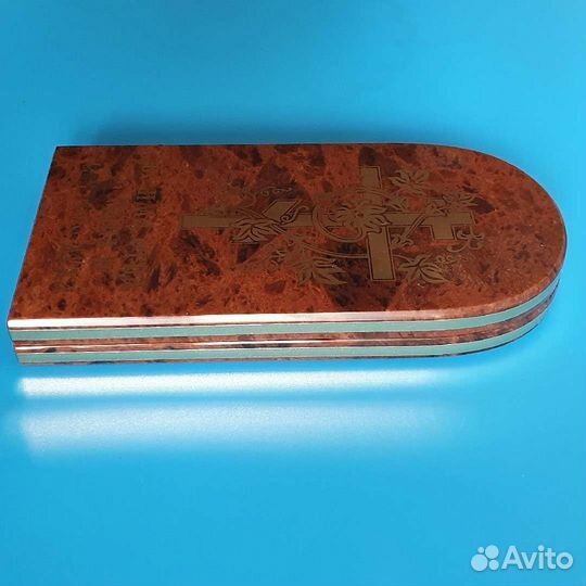 Казанская бм и Спаситель икона из лавы вулкана