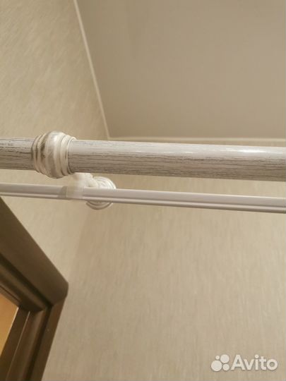 Гардина двухрядная для штор настенная бу