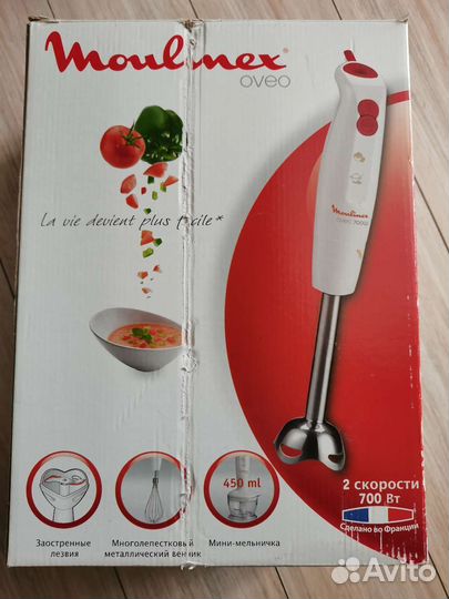 Блендер погружной moulinex