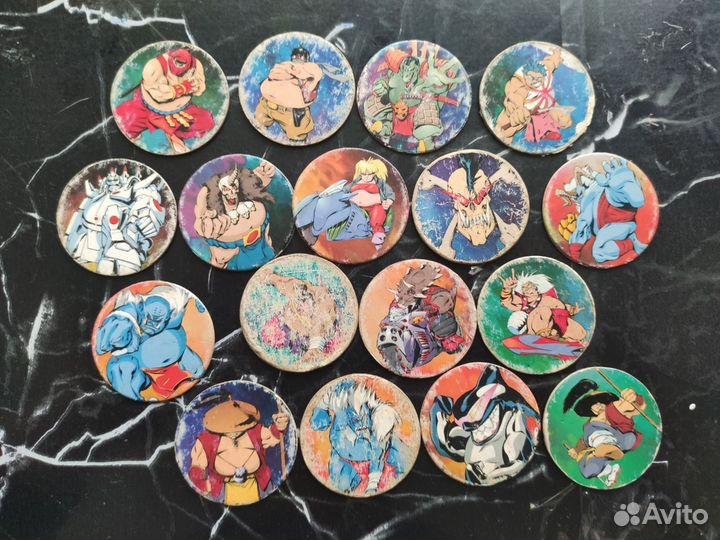 Фишки Сотки Кэпсы разные серии