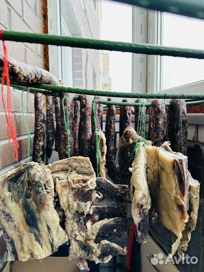 Сушеное мясо и сушеная колбаса из Дагестана(говяд)