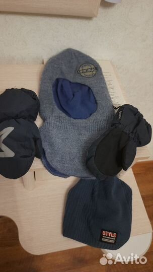 Шапка шлем зимний 52 54, краги футурино