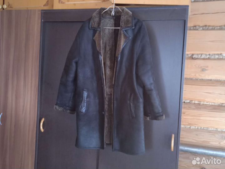 Кожаная дубленка мужская