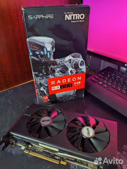 Игровая видеокарта AMD RX 480 8Гб