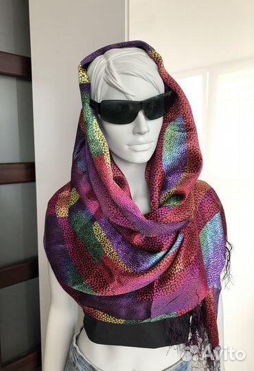 Шёлковый палантин Новый 100 Шёлк