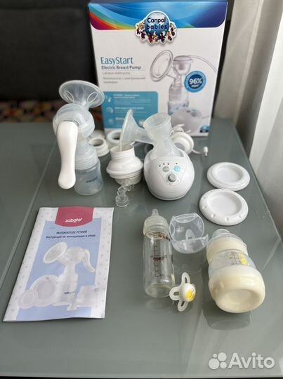 Молокоотсос электрический canpol, ручной zabota2