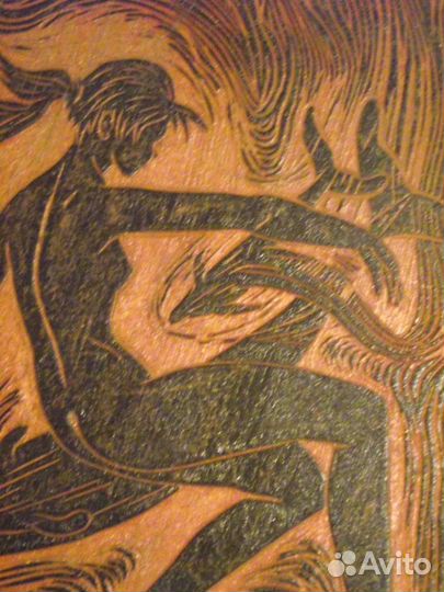 Человек - Амфибия. Старинная картина