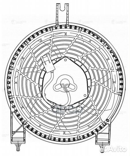 Э/вентилятор кондиц. для а/м Toyota Land Cruiser