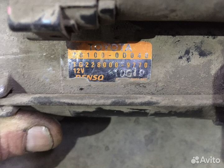 Стартер toyota 1zz 3zz